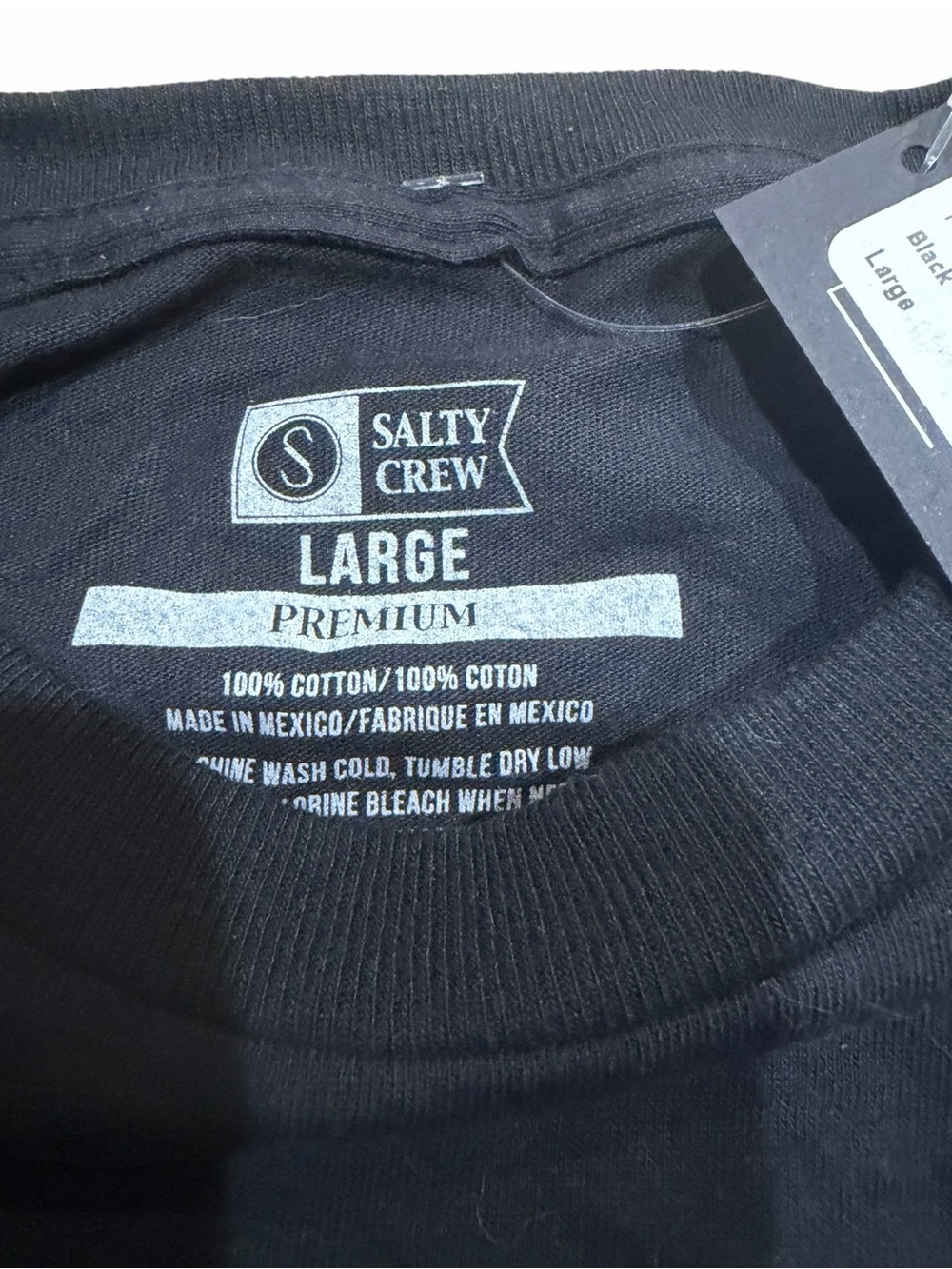 Salty Crew Tippet Long Sleeve Tee Black Camo– Men’s Large – NWT - Picture 4 of 6
